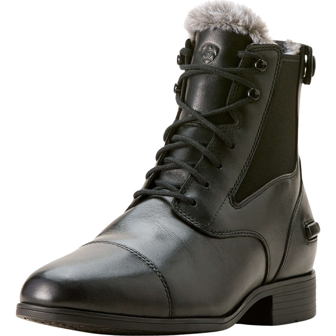 Ariat Womens Kendall Back Zip Sherpa Paddock Boots 10053765 - Black